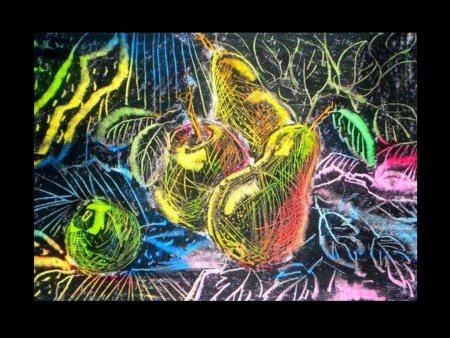 Граттаж техника рисования