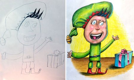 Смешные детские рисунки в реальности