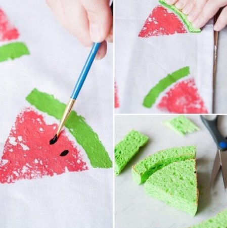 Рисование губкой для детей