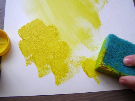 Рисование губкой