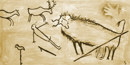 Наскальная живопись первобытных людей