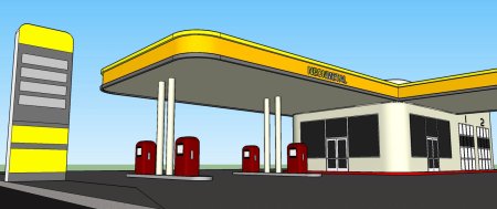 Мультяшная АЗС