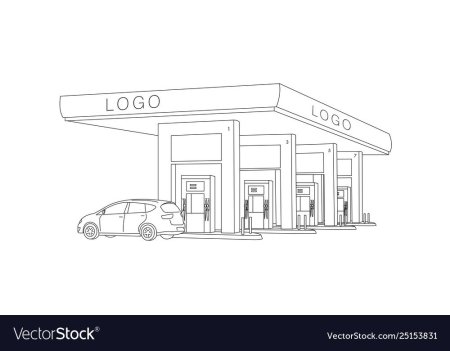 Раскраска автозаправка