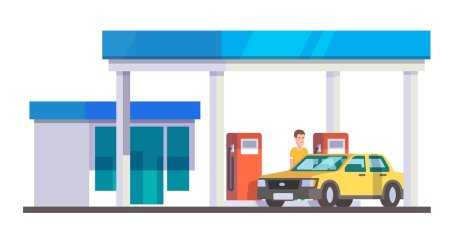 Автозаправка мультяшная