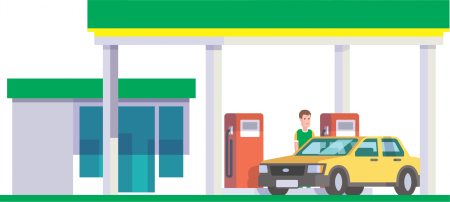 АЗС рисунок