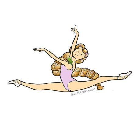 Нарисовать девушку на шпагате