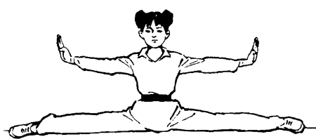 Нарисовать шпагат