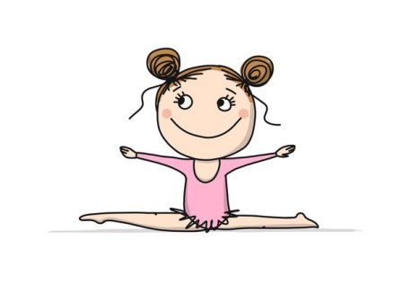 Нарисовать шпагат