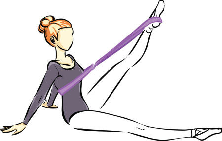 Гимнастика рисунки карандашом