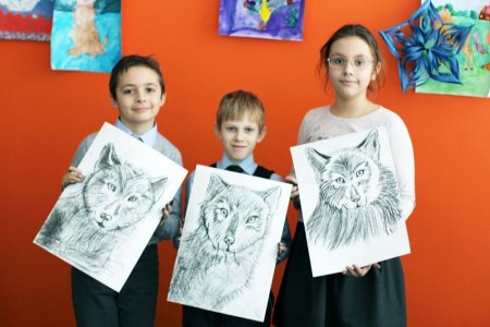 Зарисовки животных углем