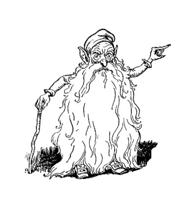 Черномор из оперы Руслан и Людмила раскраска