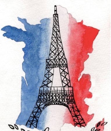 Рисунок Эйфелевой башни