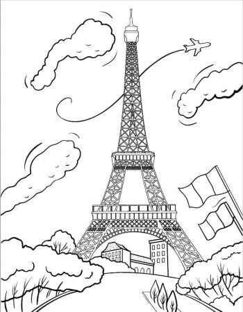 Париж иллюстрация детская