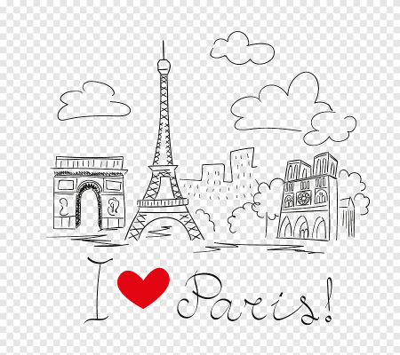 Париж карандашом