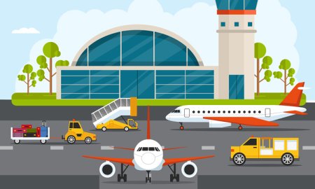 Детские рисунки аэропорта