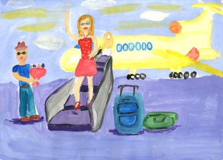 Дети в аэропорту