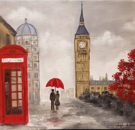 Лондон акварель