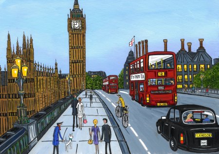 Лондон мультяшный