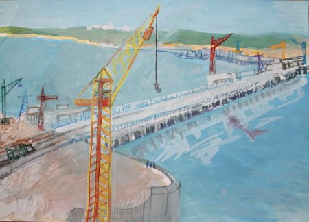 Зейская ГЭС осень