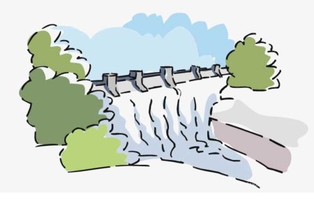 Саяно-Шушенская ГЭС рисунок