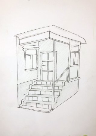 Крыльцо рисунок