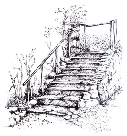 Зарисовки лестниц