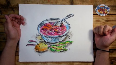 Борщ карандашом
