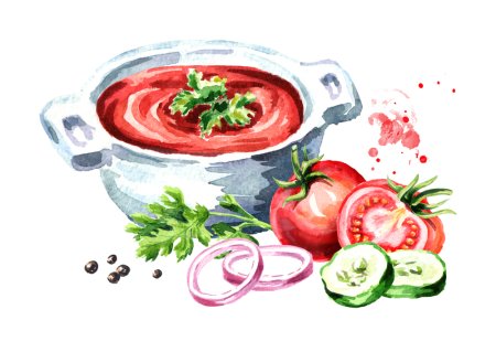 Борщ акварель