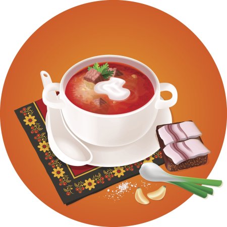 Борщ мультяшный