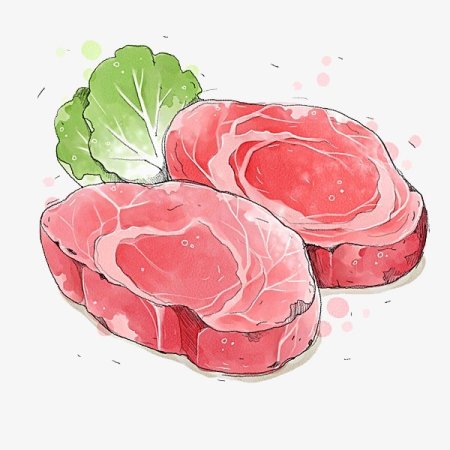 Рисунки для срисовки мясо