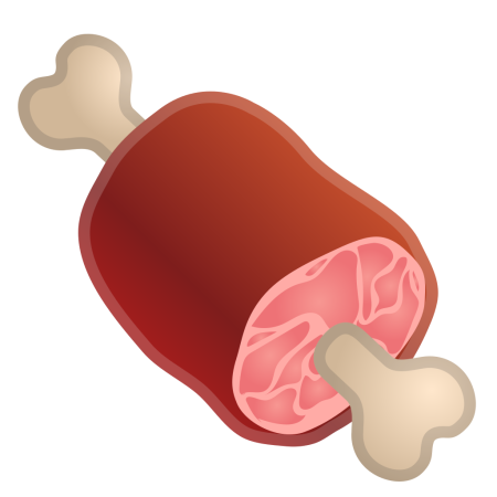 Кусок мяса мультяшный