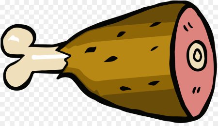 Кусок мяса мультяшный