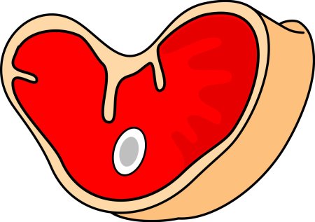 Кусок мяса из мультика