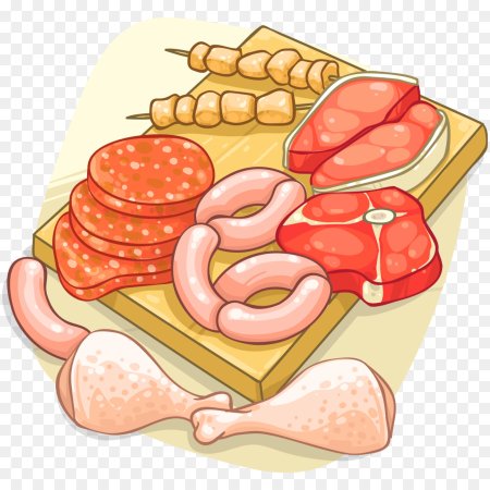 Мясо нарисованное