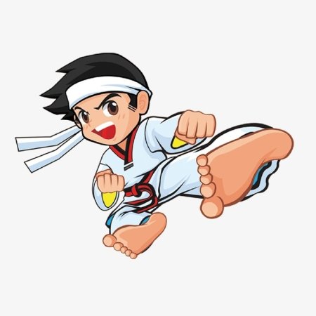 Каратист мультяшный