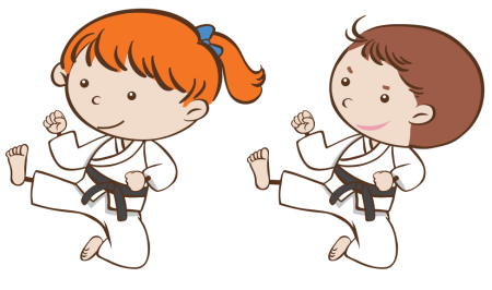 Карате дети вектор