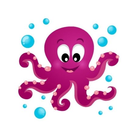 Осьминог мультяшный