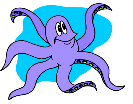 Наклейки осьминог