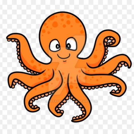 Осьминог мультяшный