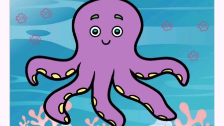 Рисование осьминог