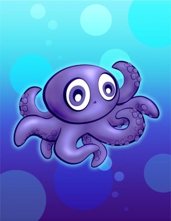 Осьминог мультяшный