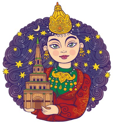Сююмбике царица Казанская рисунок