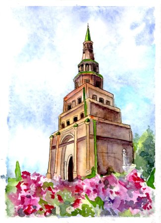 Кремль Татарстана рисунок