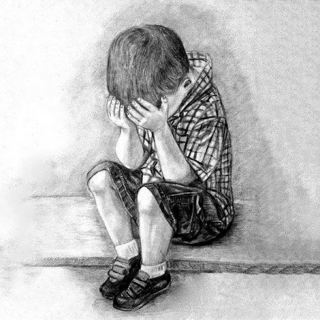 Рисунок на тему обида