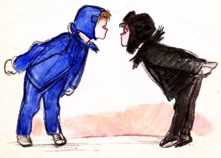 Обиженный человек рисунок