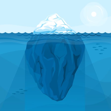 Векторная иллюстрация айсберга