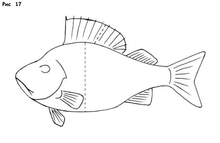 Окунь трафарет