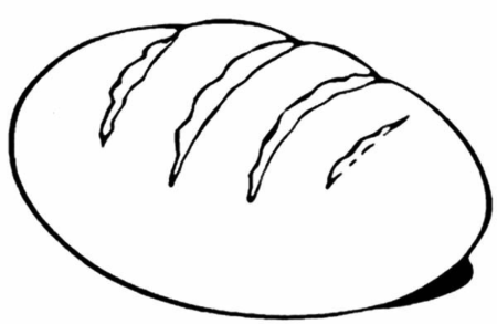 Раскраска хлеб