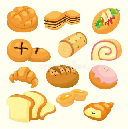 Мультяшные булочки