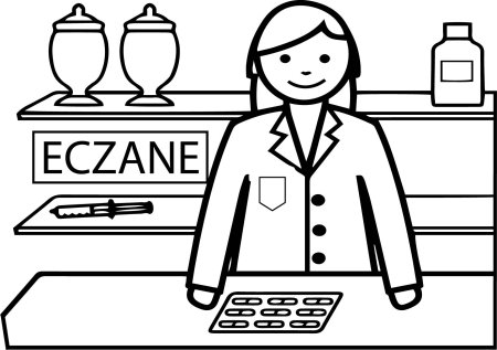 Продавец раскраска для детей